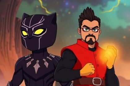 animated black panther asian iron fist heroism
