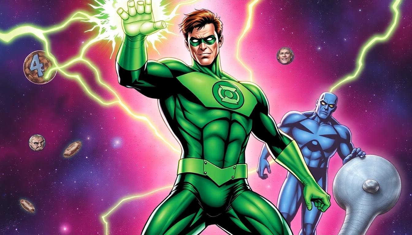 hal jordan green lantern cosmic battle fantastic four