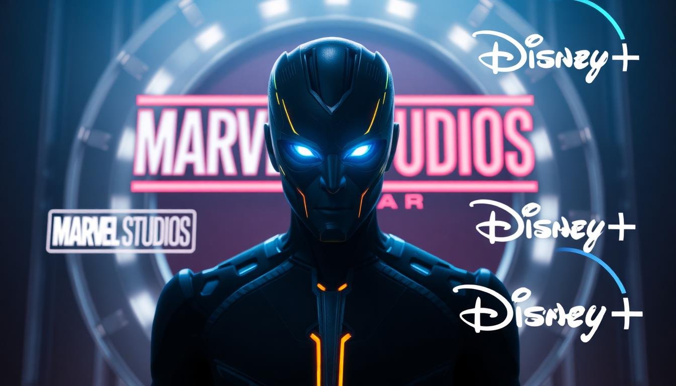 marvel vision glowing eyes marvel studios disney logo