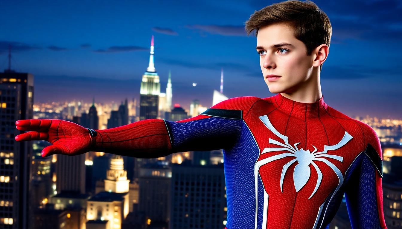 tom holland spiderman brand new day suit