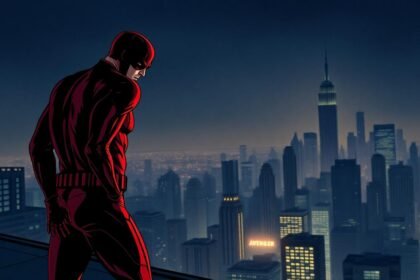 daredevil new york rooftop night avengers skyline