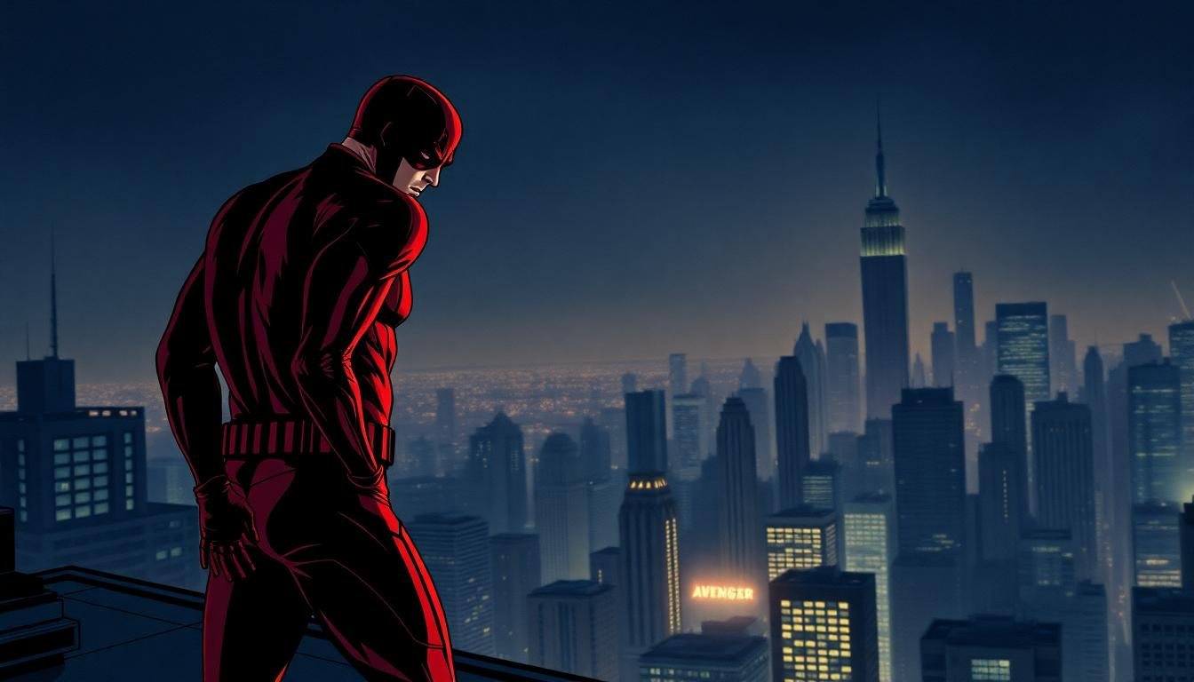 daredevil new york rooftop night avengers skyline