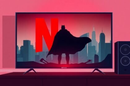 mysterious superhero poster netflix tv screen