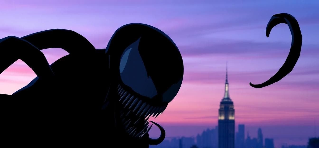 alien symbiote silhouette nyc dusk skyline 2acf7547