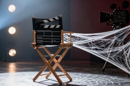 dramatic directors chair clapperboard soundstage spiderweb light eea205ef