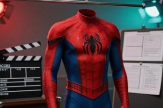 generic superhero suit film set clapperboard 81e26f00