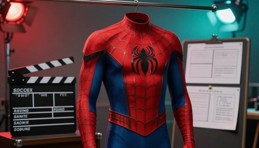 generic superhero suit film set clapperboard 81e26f00